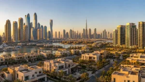 Property to buy in Dubai with luxury waterfront villas, modern residences and the iconic Dubai skyline.